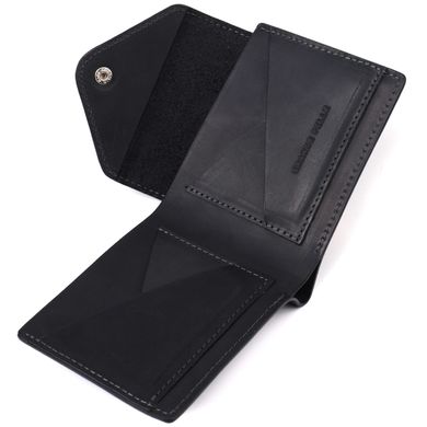 Стильний гаманец із натуральної шкіри GRANDE PELLE 16802 Чорний