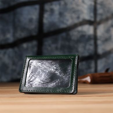 Обложка на документы из натуральной гладкой кожи GRANDE PELLE 22942 Зеленый