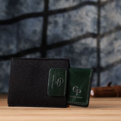 Обложка на документы из натуральной гладкой кожи GRANDE PELLE 22942 Зеленый