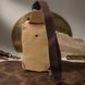 Интересная мужская сумка через плечо из плотного текстиля Vintage 22194 Песочный