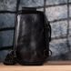 Небольшая слинг сумка для мужчин из натуральной кожи Vintage sale_15105 Черный