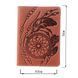 Ексклюзивна обкладинка для паспорта з вінтажній шкіри SHVIGEL 13792 Червона