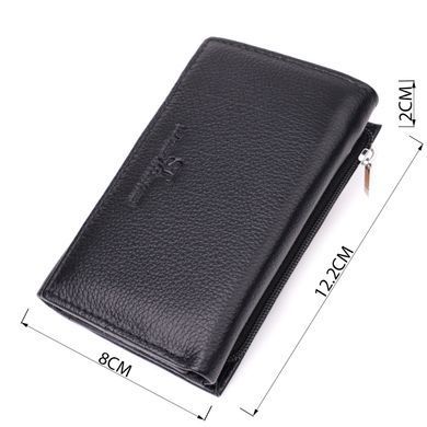 Шкіряний жіночий гаманець у три додавання ST Leather 22488 Чорний