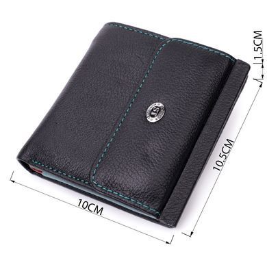 Женский оригинальный кошелек среднего размера из натуральной кожи ST Leather 19500 Черный