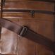 Сумка для мужчин с ручкой для переноса в руке из натуральной кожи Vintage 23028 Коричневый