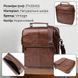 Сумка для мужчин с ручкой для переноса в руке из натуральной кожи Vintage 23028 Коричневый