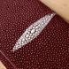 Кошелек женский STINGRAY LEATHER 18097 из натуральной кожи морского ската Бордовый
