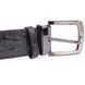 Ремінь класика з натуральної шкіри крокодила CROCODILE LEATHER 18018 Чорний