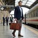 Кожаная дорожная сумка с тиснением под крокодила для путешествий и командировок Vintage 14397 Коричневая