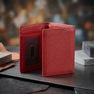 Женский кошелек Tony Perotti из зернистой кожи New Contatto 3603 rosso (90701) Красный