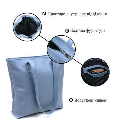 Сучасна жіноча сумка-шоппер Shvigel 16361 Блакитний