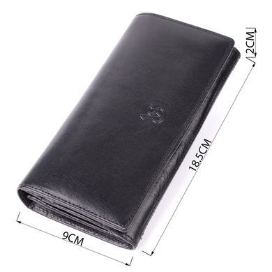Жіночий місткий гаманець з натуральної шкіри Tony Perotti 20905_1 (3630 nero) Чорний