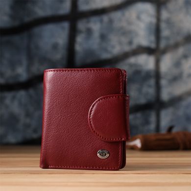 Женский кошелек вертикального формата из натуральной кожи ST Leather 23071 Бордовый