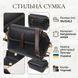 Компактна жіноча сумка з натуральної шкіри Vintage 22265 Чорна