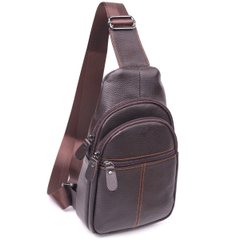 Удобная мужская сумка через плечо из натуральной кожи 21308 Vintage Коричневая