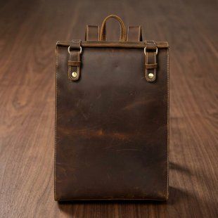 Рюкзак кожаный дорожный Vintage 14796 Коричневый
