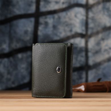 Женский кошелек компактного размера из натуральной кожи ST Leather 23072 Зеленый