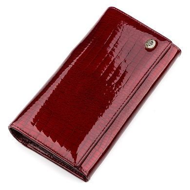 Кошелек женский ST Leather 18425 (S6001A) лакированная кожа Бордовый
