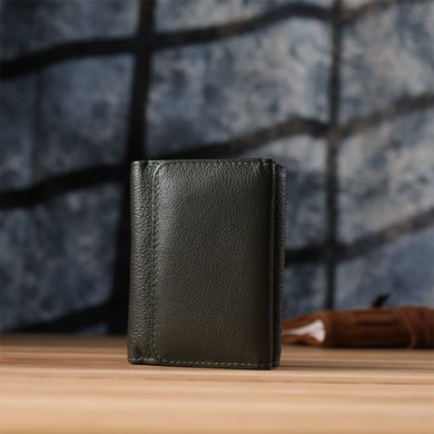Женский кошелек компактного размера из натуральной кожи ST Leather 23072 Зеленый