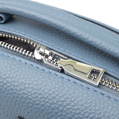 Женская сумка с двумя секциями из натуральной кожи Vintage 22920 Голубой