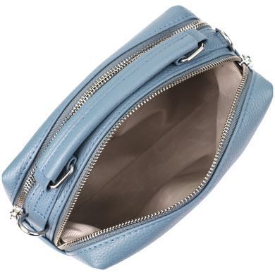 Женская сумка с двумя секциями из натуральной кожи Vintage 22920 Голубой