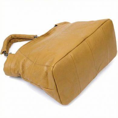 Практичная женская сумка из натуральной кожи Vintage 22991 Желтый