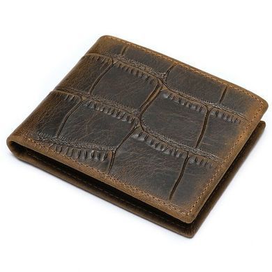 Чоловічий гаманець для карток купюр та документів Vintage 20042 Коричневий