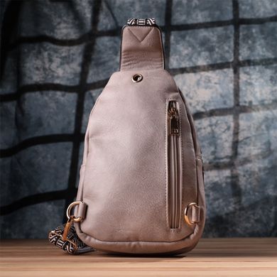 Стильная женская сумка через плечо из экокожи Vintage sale_15119 Бежевый