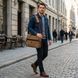 Сумка текстильна для ноутбука на два відділення Vintage 20178 Коричнева