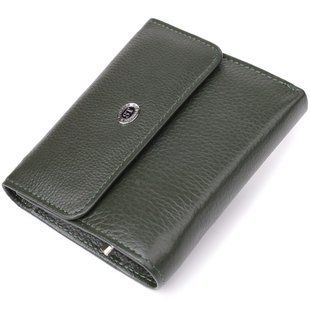 Жіночий гаманець середнього розміру із натуральної шкіри ST Leather 23074 Зелений