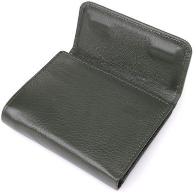 Жіночий гаманець середнього розміру із натуральної шкіри ST Leather 23074 Зелений