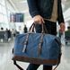 Текстильна дорожня сумка для поїздок спорту та подорожей Vintage 20083 Синя