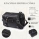 Модная женская сумка из натуральной кожи с актуальным декором Vintage 22922 Черный