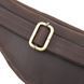 Стильна чоловіча бананка з натуральної вінтажної шкіри Shvigel 23130 Коричневий