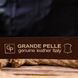 Стильний брючний чоловічий ремінь із натуральної шкіри Grande Pelle 21449 Коричневий