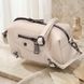Компактная женская сумка с трендовым декором из натуральной кожи Vintage 22923 Белый