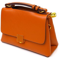 Елегантна сумка жіноча з натуральної шкіри 22073 Vintage Руда