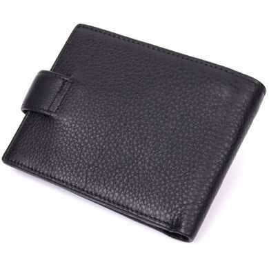 Горизонтальный кошелек для мужчин из натуральной кожи Vintage sale_15037 Черный