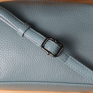 Женская сумка из натуральной кожи с современным декором Vintage 22925 Голубой