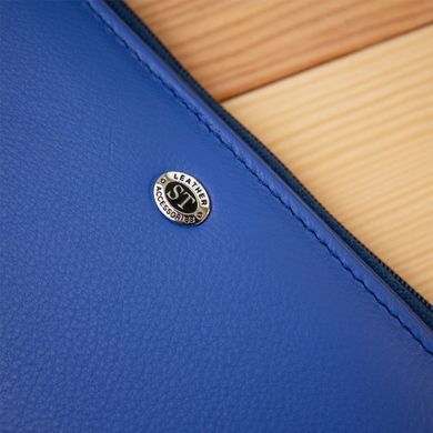 Практичный кожаный кошелек ST Leather&nbsp;19379 Голубой