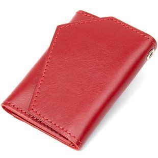 Кожаная компактная ключница GRANDE PELLE 11395 Красный