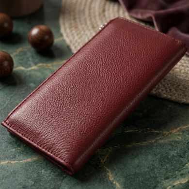 Стильный кожаный кошелек для женщин ST Leather&nbsp;19380 Темно-красный