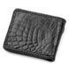 Портмоне CROCODILE LEATHER 18004 из натуральной кожи крокодила Черное