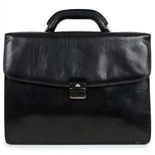 Мужской деловой портфель Tony Perotti натуральная кожа Italico 8008/40 (90375) Черный