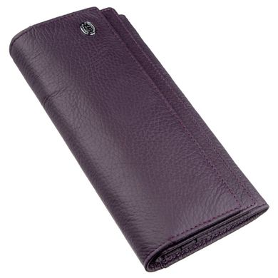 Женский кошелек с визитницей на кнопке ST Leather 18950 Фиолетовый