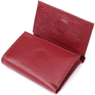 Миниатюрный женский кошелек из натуральной кожи ST Leather 23082 Бордовый