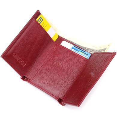 Миниатюрный женский кошелек из натуральной кожи ST Leather 23082 Бордовый