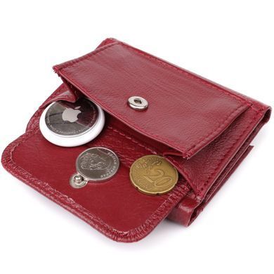 Миниатюрный женский кошелек из натуральной кожи ST Leather 23082 Бордовый