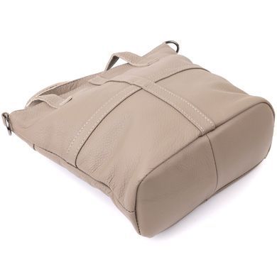 Женская сумка с ручками из натуральной кожи Vintage 22996 Серый