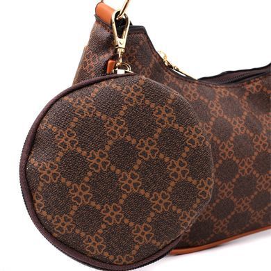 Жіноча сумка у формі півмісяця з екошкіри Vintage sale_15145 Коричневий